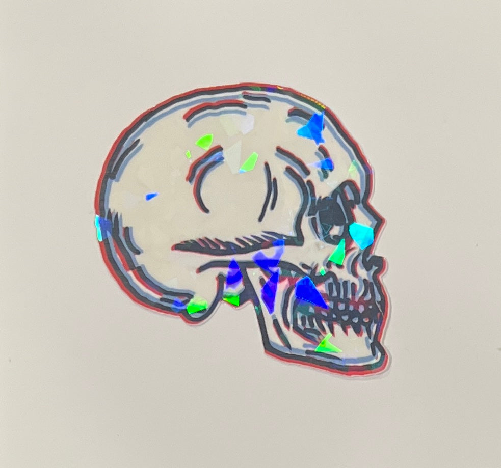 3d Skull Sticker